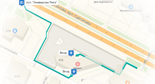 Как пройти в медицинский центр «Нордин»